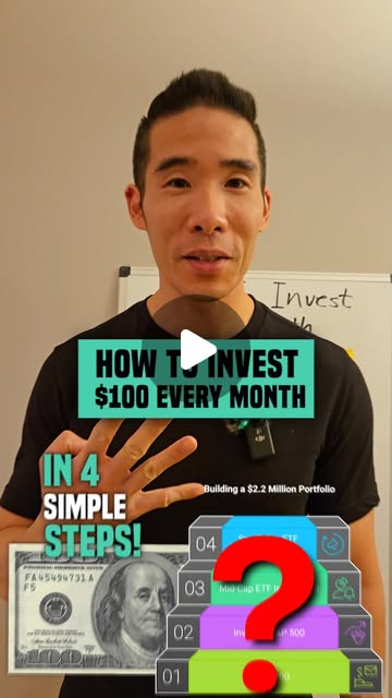 Instagram reel by @jimmythefinancialcoach: 4 Simple Steps To Invest <!-- reels:start -->00 Every Month 💸📈 Split the <!-- reels:start -->00 into $50, $30, and <!-- reels:end -->0. Inve