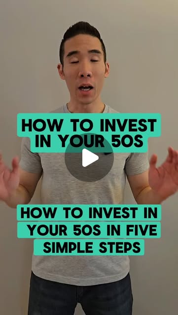 Instagram reel by @jimmythefinancialcoach: How to Invest in Your 50s Not sure how to invest in your 50s? 🤷 Follow these 5 simple ste
