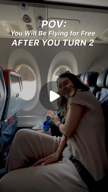 Instagram reel by @lia_tuso: How Your Kids Can Fly For Free Once They Turn 2 ⬇️ As soon as you start buying your kids t